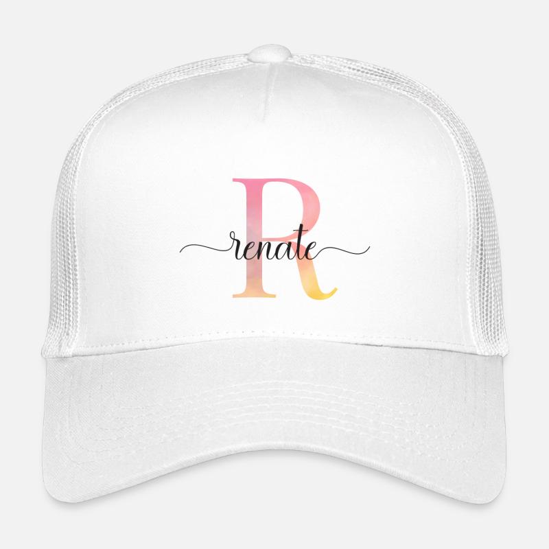 R | Monogramm | Name | Renate |Watercolor Kinder Trucker-Cap