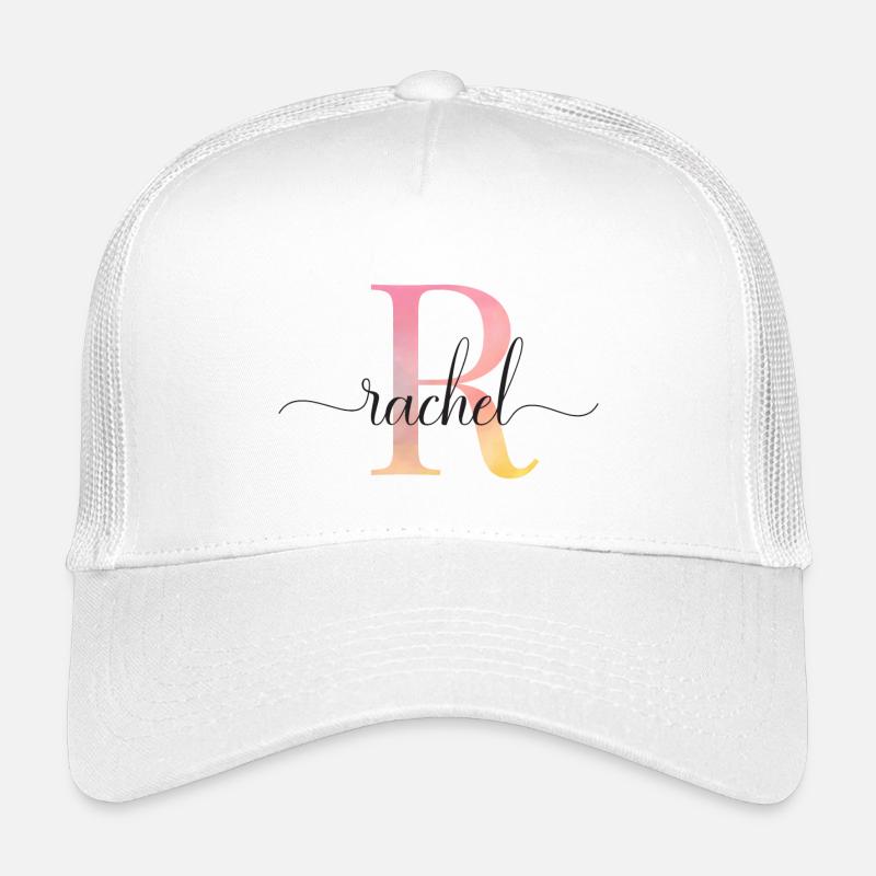 R | Monogramm | Name | Rachel |Watercolor Kinder Trucker-Cap