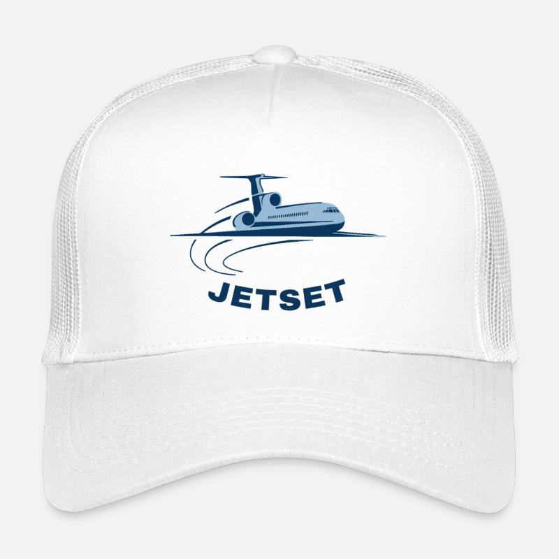 Jetset Mood Mode - Kinder Trucker-Cap - Weiß