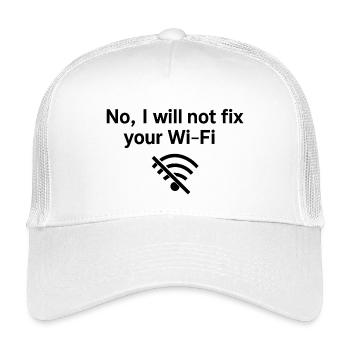 Non, je ne réparerai pas votre Wi-Fi ! - Casquette trucker enfant - blanc - Devant