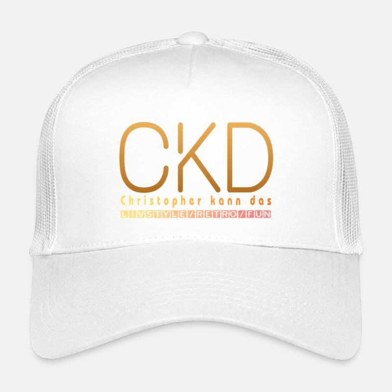 Christopher can do that - Kids’ Trucker Cap - white