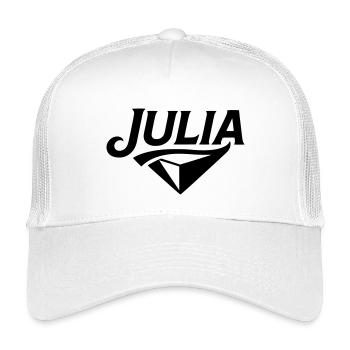 Julia - Conception du nom - Casquette trucker enfant - blanc - Devant