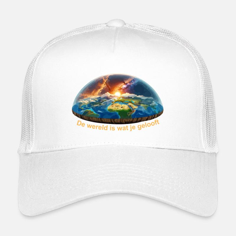Die Welt ist, was du glaubst - Kinder Trucker-Cap - Weiß