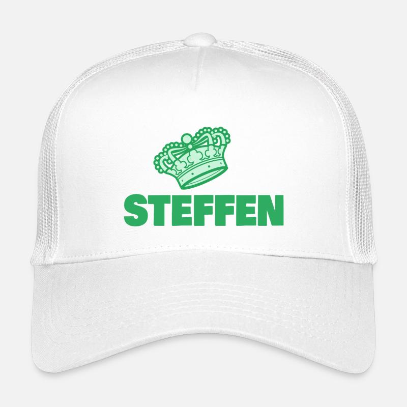 Prénom Steffen - Casquette trucker enfant - blanc