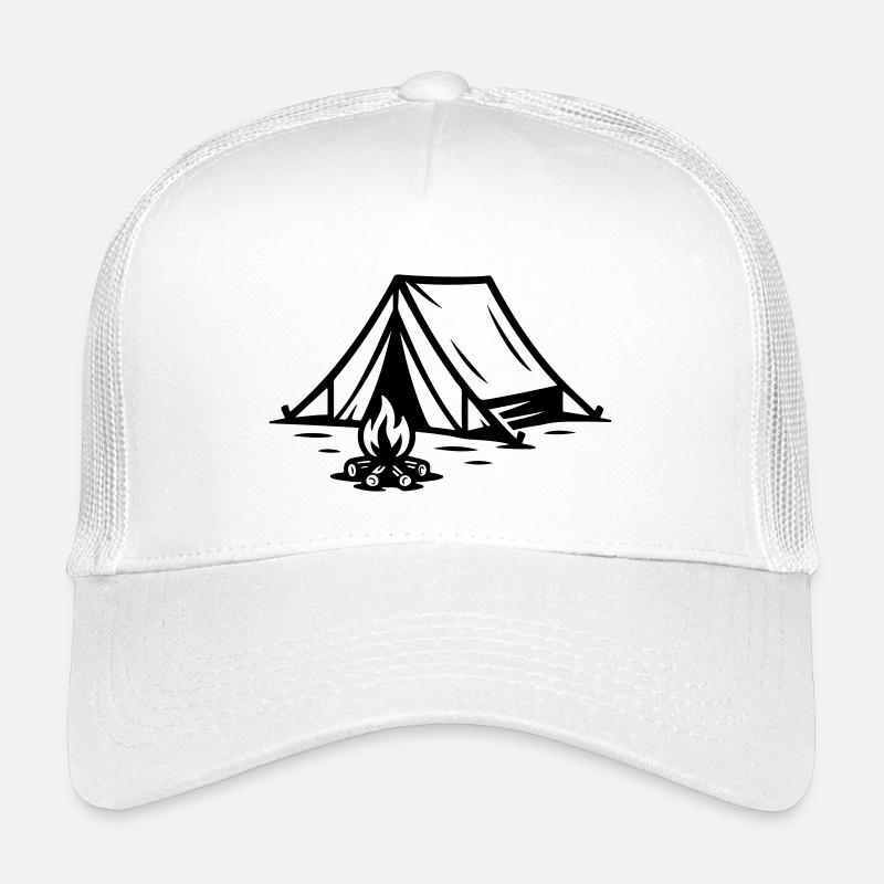 Feu de camp sous tente Casquette trucker enfant
