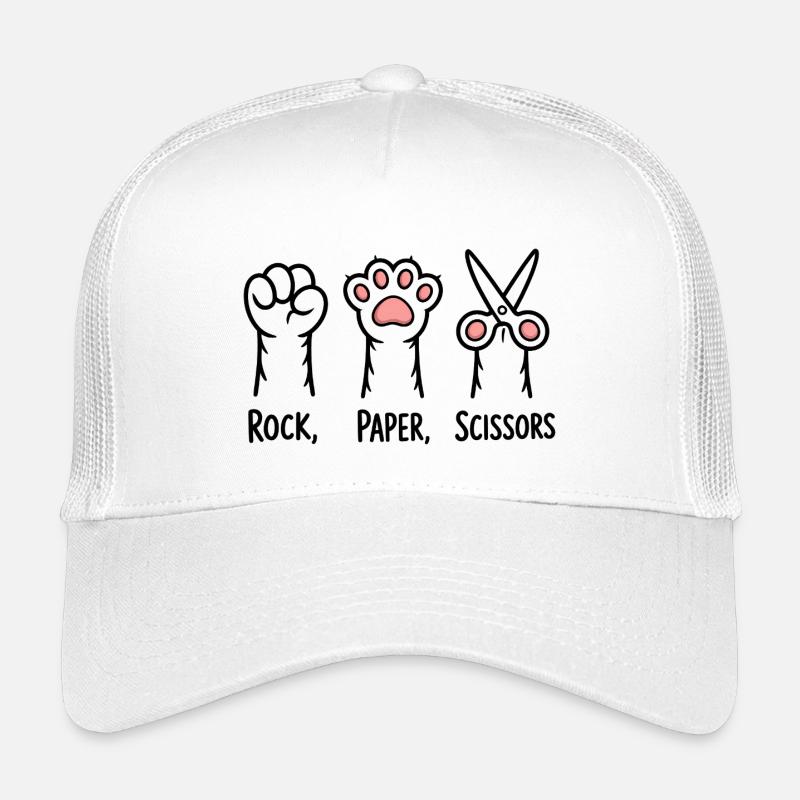 Pierre, papier, ciseaux - T-shirt chat drôle Casquette trucker enfant