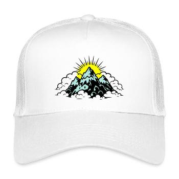 Berge Alpen Natur - Kinder Trucker-Cap - Weiß - Vorne