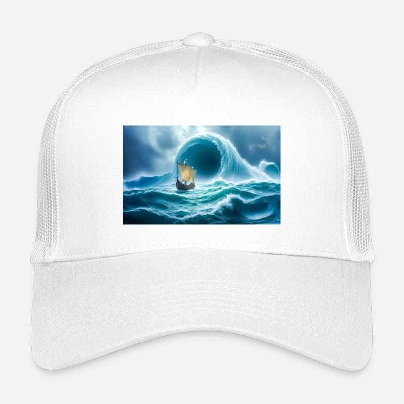 Odysseus flieht vor Charybdis, dem lebenden Strudel Kinder Trucker-Cap
