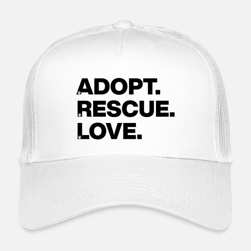 ADOPTIEREN RETTEN LIEBEN TIERLIEBE TIERADOPTION Kinder Trucker-Cap