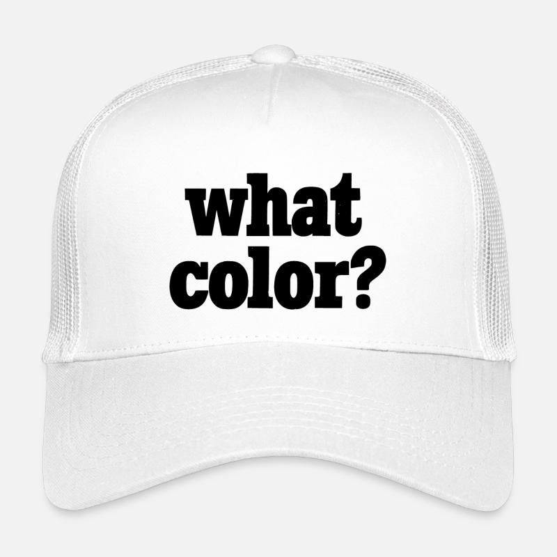 what color? - schwarz - Kinder Trucker-Cap - Weiß