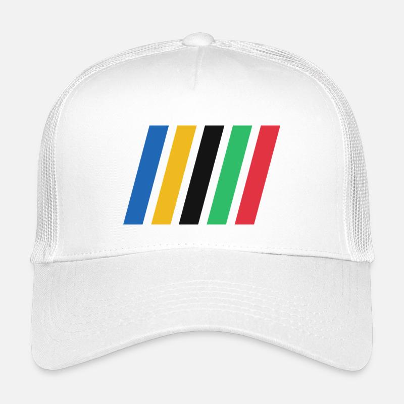 COLOR STRIPES - Kinder Trucker-Cap - Weiß