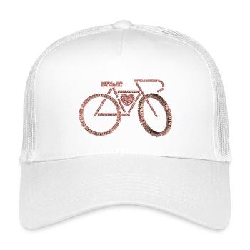 Fahrradsprachen Valentinstag V1 - Kinder Trucker-Cap - Weiß - Vorne