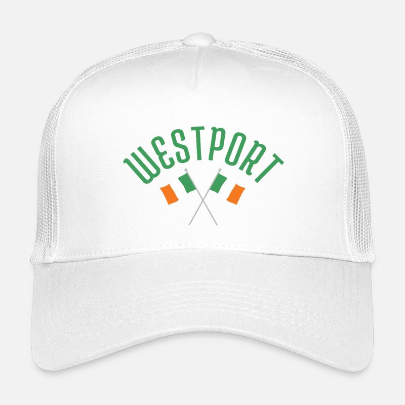 Westport Irish Flags Emblem Kinder Trucker-Cap