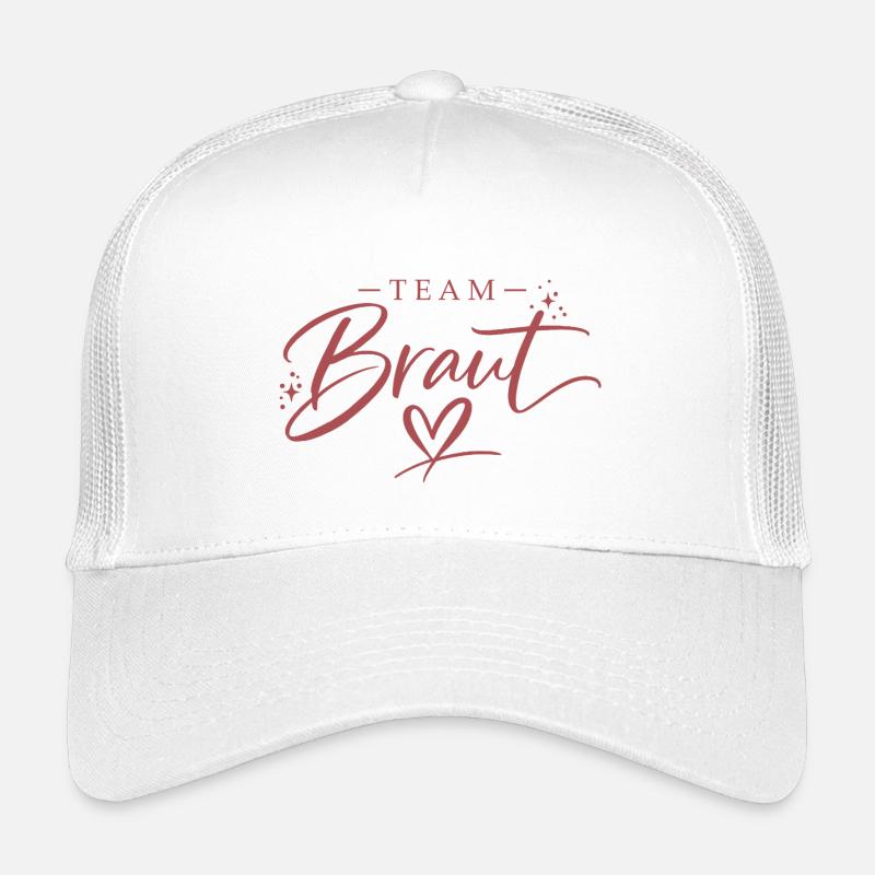 Team Braut Logo mit Herzschrift Kinder Trucker-Cap