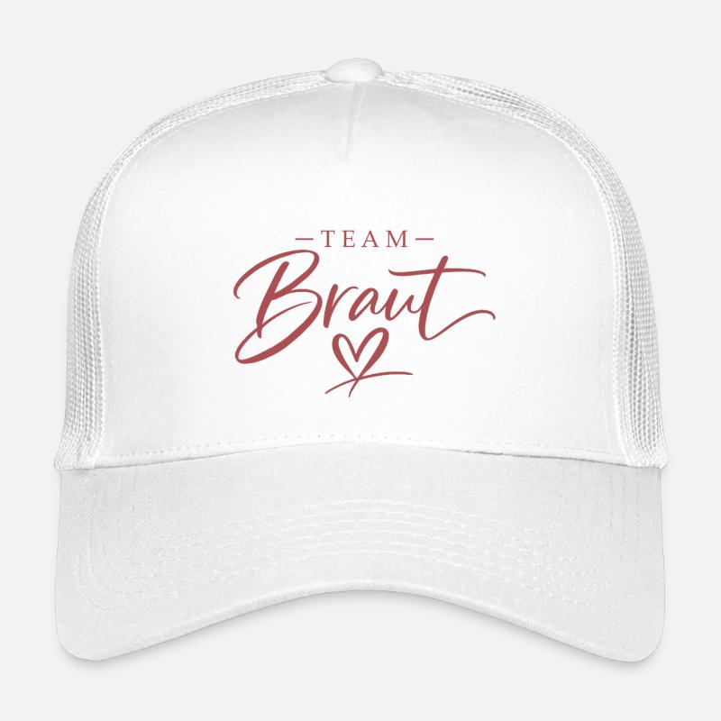 Team Braut Herz Script Kinder Trucker-Cap
