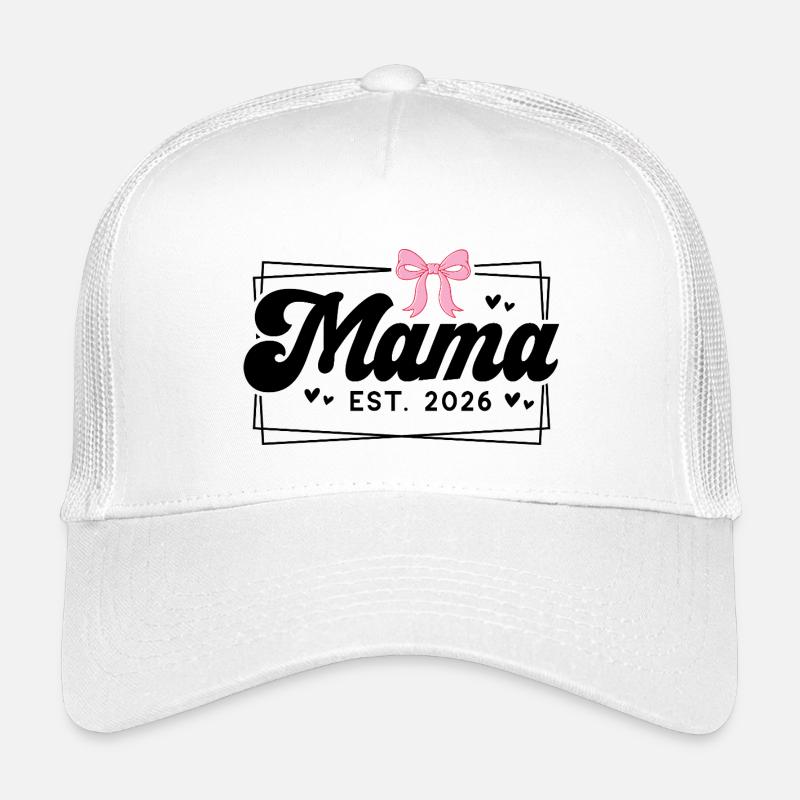 mama est 2026 - Kinder Trucker-Cap - Weiß
