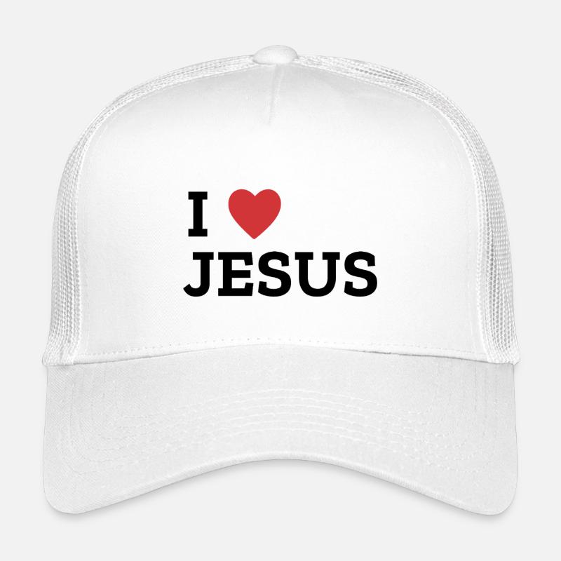 I Heart Jesus Bold Graphic Tee Kinder Trucker-Cap
