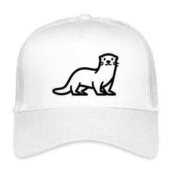 Otter - Kinder Trucker-Cap - Weiß - Vorne