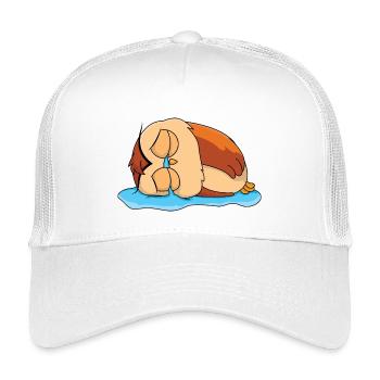 Sad Owl - Kids’ Trucker Cap - white - Front