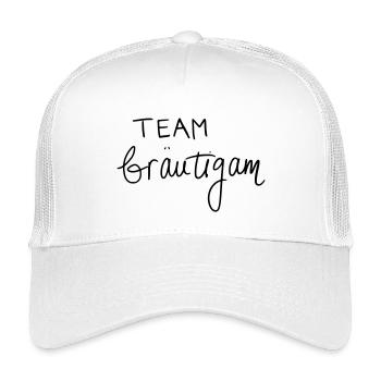 Team Bräutigam - Kinder Trucker-Cap - Weiß - Vorne