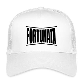 t-shirt Fortunata t-shirt idée cadeau - Casquette trucker enfant - blanc - Devant