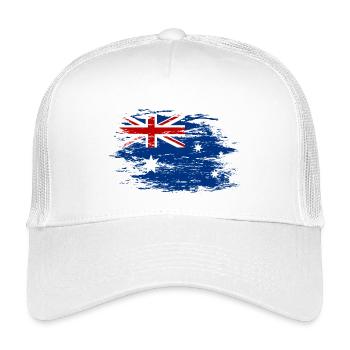 Drapeau de l’Australie utilisé - Casquette trucker enfant - blanc - Devant