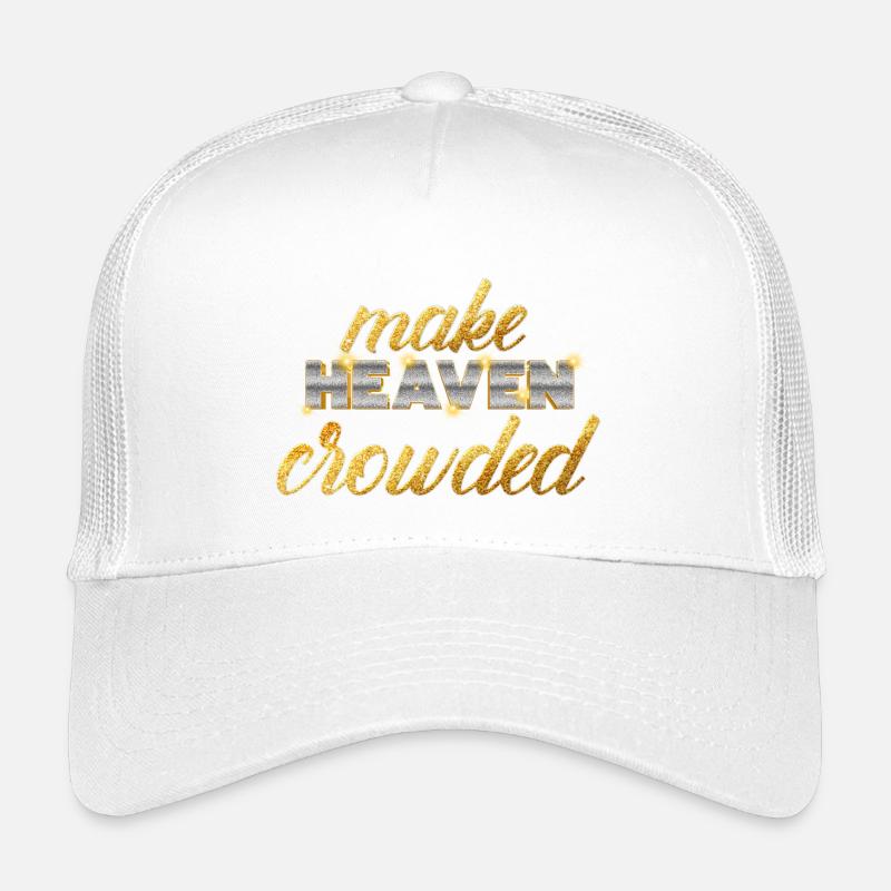 Make Heaven Crowded Glaube Design Kinder Trucker-Cap