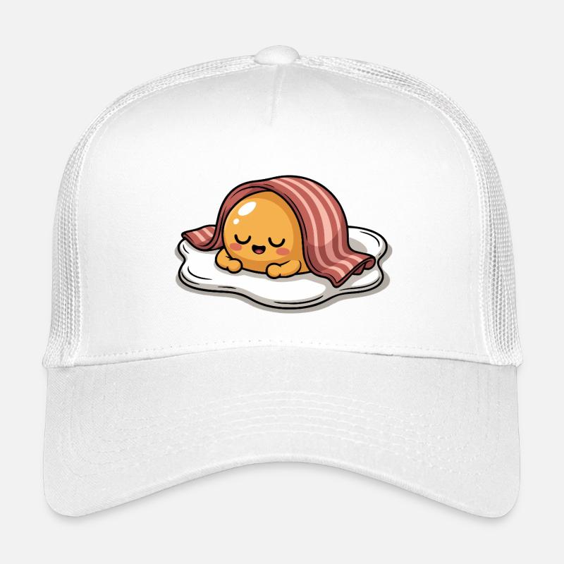 Sleeping Egg with Bacon Cartoon Kids’ Trucker Cap