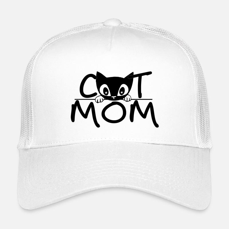 Cat Mom – Cute Minimal Line Art Design Kids’ Trucker Cap