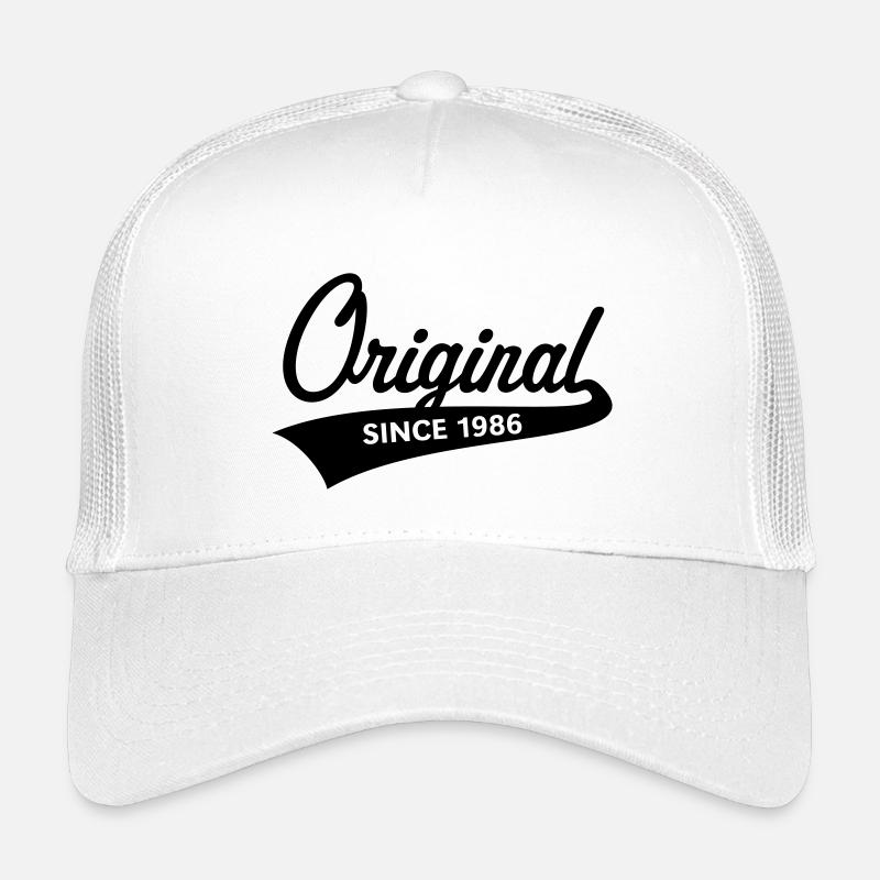 Original Since 1986 (Geburtsjahr, Geburtstag / B) - Kinder Trucker-Cap - Weiß