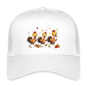 Bébé dinde de Thanksgiving - Casquette trucker enfant - blanc - Devant