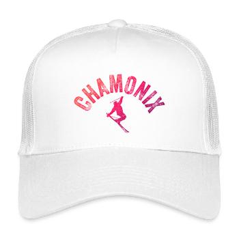Chamonix Arch Skier Gradient - Kinder Trucker-Cap - Weiß - Vorne