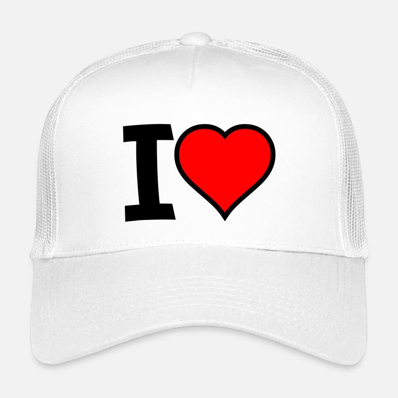 I Heart Kinder Trucker-Cap