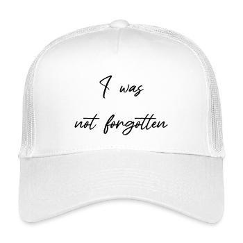 Je n’ai pas été oublié encouragement - Pas oublié - Casquette trucker enfant - blanc - Devant