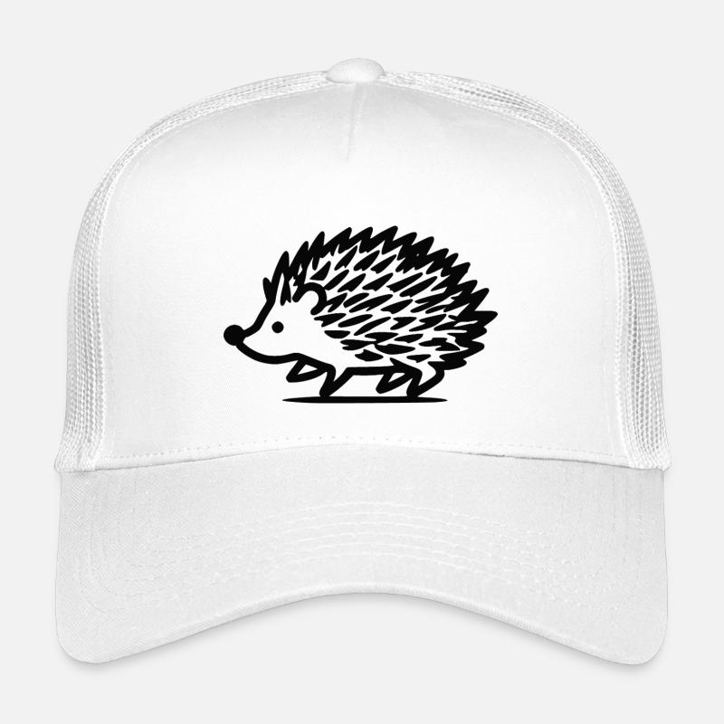 kleiner Igel - Kinder Trucker-Cap - Weiß
