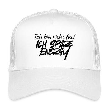 Je ne suis pas paresseux – J’économise de l’énergie sur l’humour de bureau - Casquette trucker enfant - blanc - Devant
