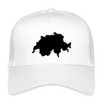 Schweizer Karte - Kinder Trucker-Cap - Weiß - Vorne
