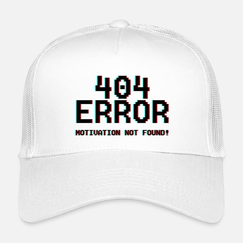 Not Found Glitch Neon 404 Kinder Trucker-Cap