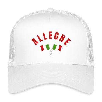 Alleghe Italian Flags - Kids’ Trucker Cap - white - Front