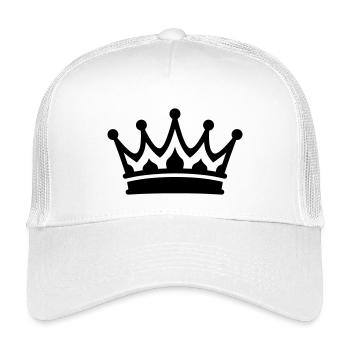 Symbole de la couronne - Casquette trucker enfant - blanc - Devant