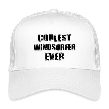 Coolest windsurfer ever - Kids’ Trucker Cap - white - Front