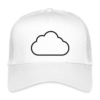 Cloud outline - Kids’ Trucker Cap - white - Front