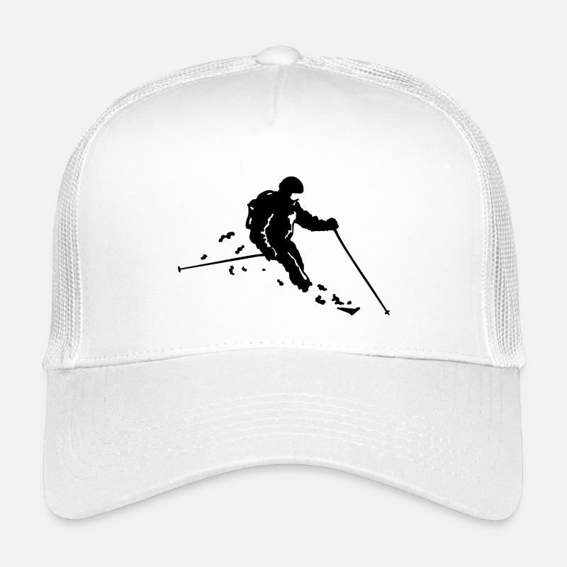 Ski freerider - Kinder Trucker-Cap - Weiß