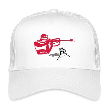 biathlon - Casquette trucker enfant - blanc - Devant