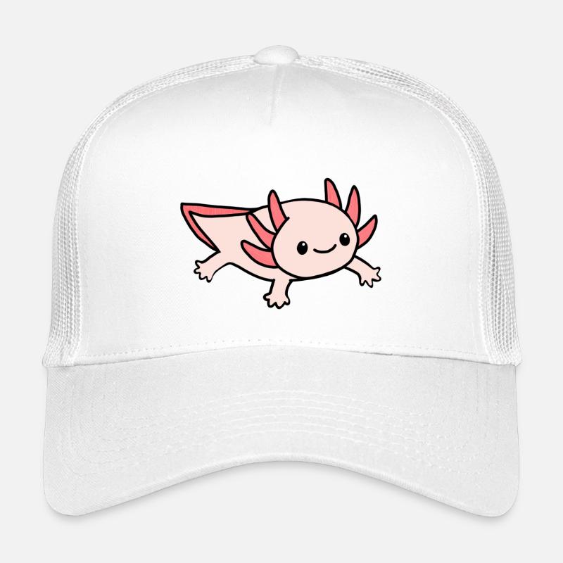 Axolotl pnk rose Kinder Trucker-Cap