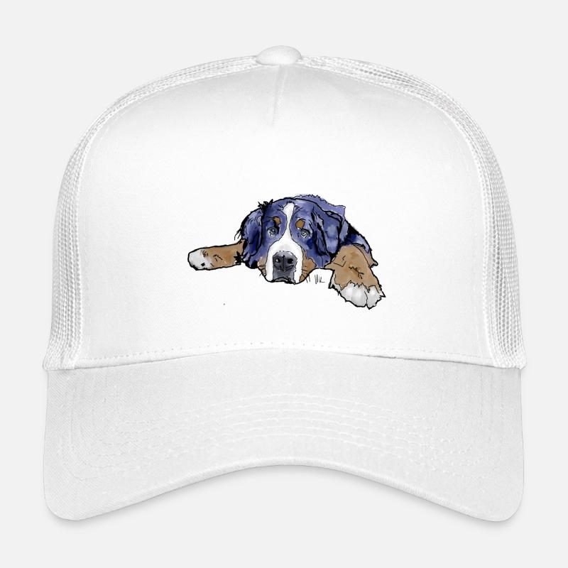 Berner Sennenhund - Kinder Trucker-Cap - Weiß