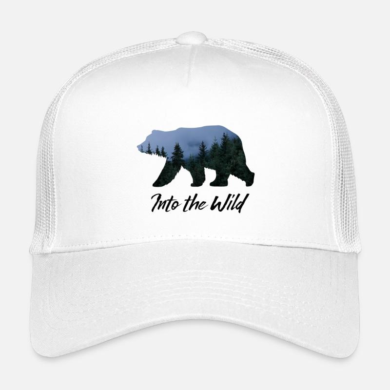Into the wild - Kinder Trucker-Cap - Weiß