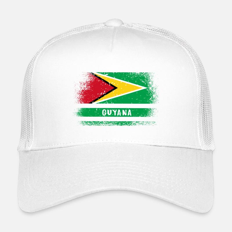 Guyana Vintage Flagge Kinder Trucker-Cap