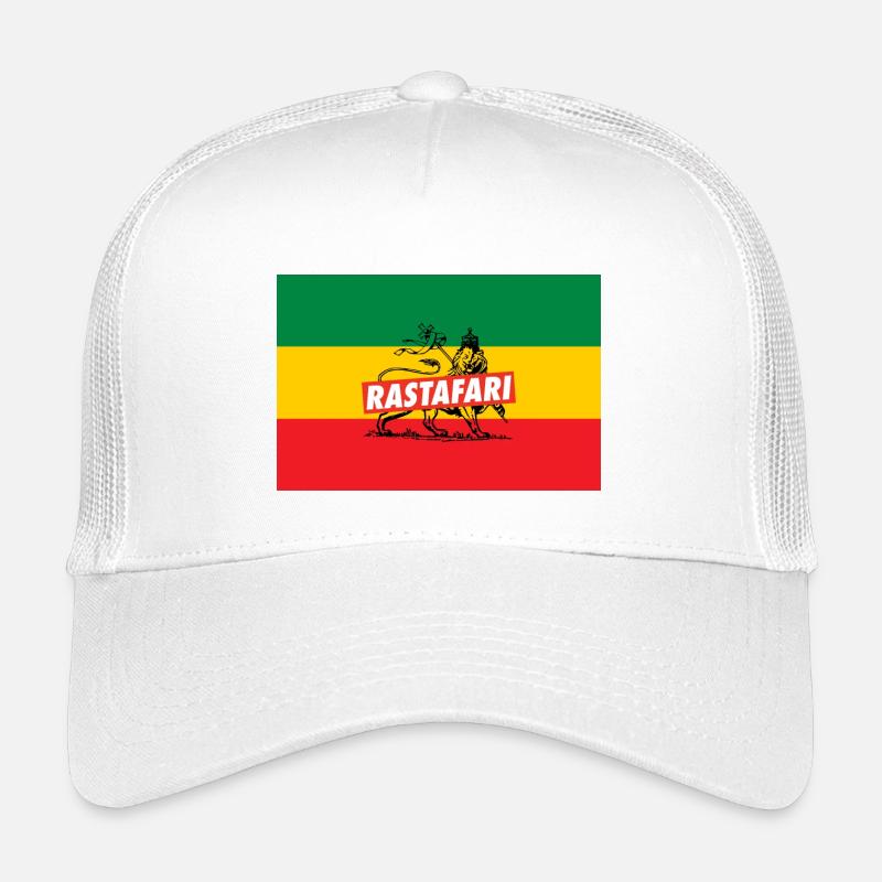 DRAPEAU REGGAE - RASTA LION - JAH RASTAFARI Casquette trucker enfant