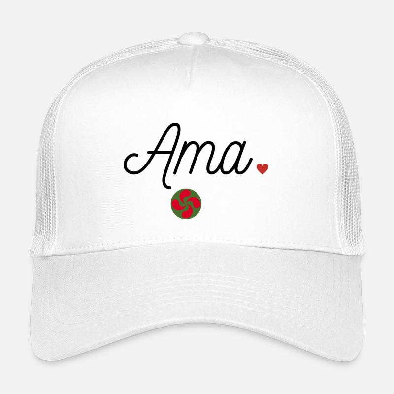 Ama et Lauburu. Maman en Basque Casquette trucker enfant